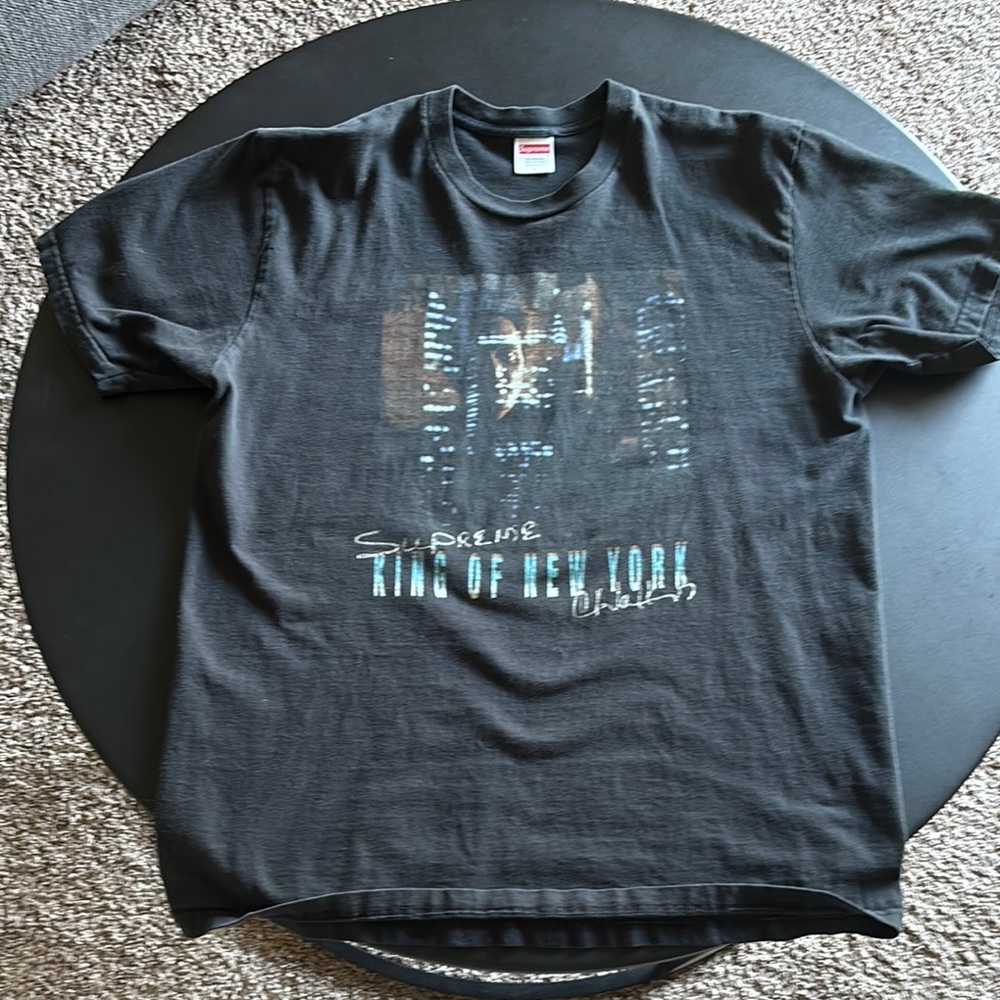 Supreme Black Short Sleeve Tee Graphic Design
